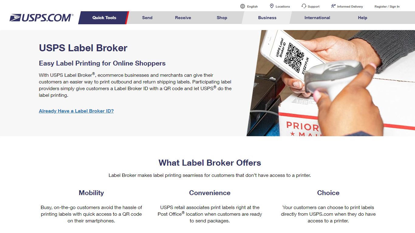 Label Broker | USPS